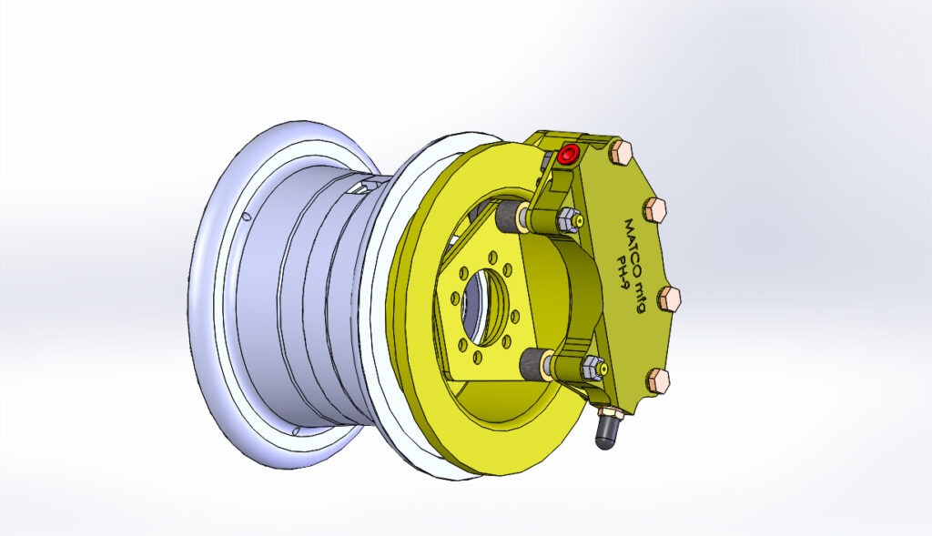 WE51HED, 5" Wheel, External Caliper Brake, High Energy, Dual Piston